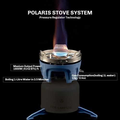 Fire-Maple Polaris Pressure Regulator Camping Cooking System, Blue-1