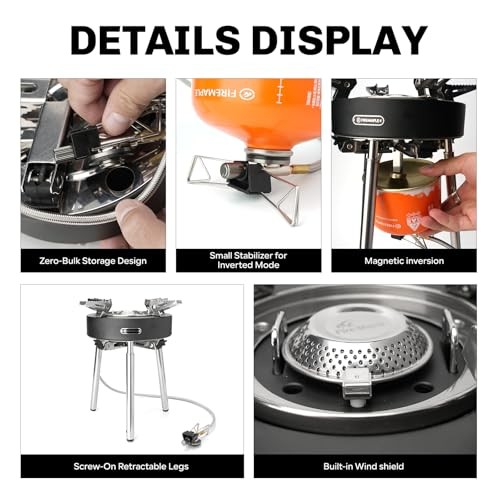 Fire-Maple Saturn X camping gas stove, 4400W to 11000W, with carry case-5