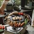 Fire-Maple SizzlePro Octagon Camping Frying Pan 0.5L, Lightweight Aluminium Alloy Grill Pan with Dual-Layer Non-Stick Coating and Folding Handles