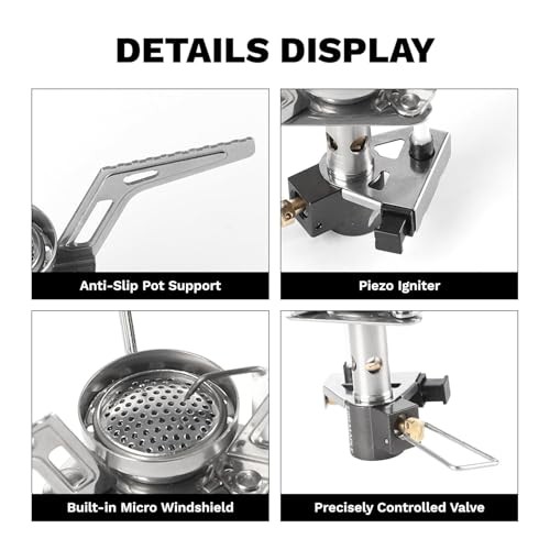 Fire-Maple Torch Gas Stove, 56g Ultralight Backpacking Camping Stove with Built-in Piezo Ignition-1