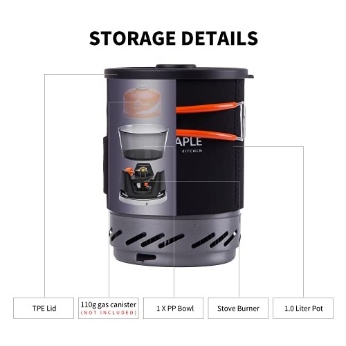 Fire-Maple X1 Backpacking and Camping Stove Gas System, Black-2