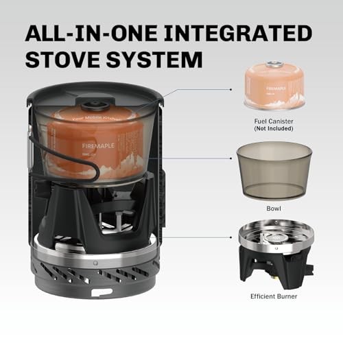 Fire-Maple X1 Backpacking and Camping Stove Gas System, Camo-2