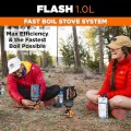 Jetboil Flash 1.0 L Rapid Boil System, Ocean Topo
