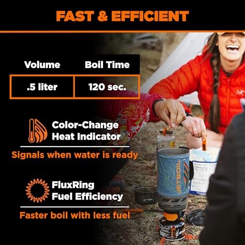 Jetboil Flash 1.0 L Rapid Boil System, Ocean Topo-3