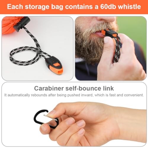 flintronic 2-Pack Emergency Bivvy Sleeping Bags, Orange-7