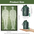 flintronic 2-Pack Green Survival Sleeping Bags, Emergency Bivvy Bags with Whistle