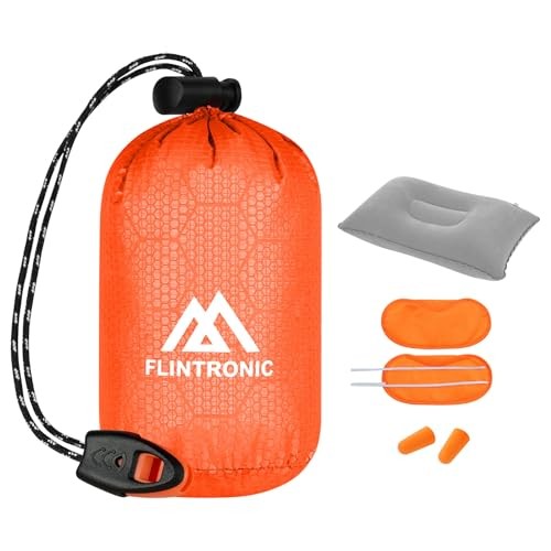 flintronic Survival Sleeping Bag Emergency Bivvy Bag, 5pcs Orange-8