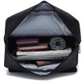 HASAGEI Vintage Unisex Casual School Bag Travel Laptop Backpack, Black, One Size