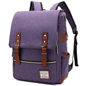HASAGEI vintage unisex backpack, purple, one size