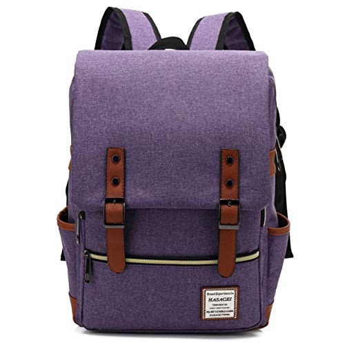 HASAGEI vintage unisex backpack, purple, one size-2
