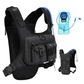 FTCYCRU 5L Running Hydration Vest Backpack, Black, One Size