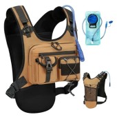 FTCYCRU 5L Running Hydration Vest Backpack, Khaki
