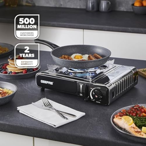 GEEPAS Single Burner Gas Stove with Carry Case-1