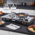 GEEPAS Portable Camping Gas Stove, Double Burner with Automatic Ignition