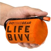 Go Time Gear Life Bivy Emergency Survival Sleeping Bag, Orange, 1 Pack