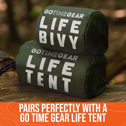 Go Time Gear Life Bivy Emergency Survival Sleeping Bag, Orange, 1 Pack-8