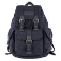 GOOTIUM 21101GRY-S High Density Thick Canvas Backpack Rucksack, Black, Small