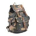 GOOTIUM Canvas Backpack, Vintage Outdoor Rucksack Day Pack, Large Camouflage