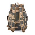 GOOTIUM Canvas Backpack, Vintage Outdoor Rucksack Day Pack, Large Camouflage