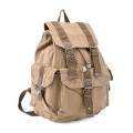 Gootium Canvas Backpack Vintage Outdoor Rucksack Day Pack, Small, Khaki
