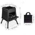 GreenWhim heavy duty portable folding camping wood stove
