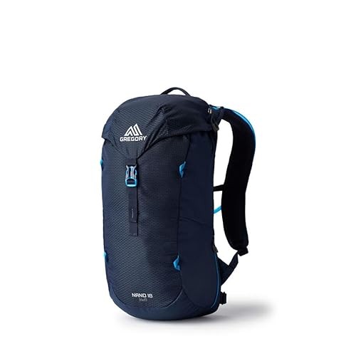 Gregory Nano 18L H2O Unisex Day Hiking, Commuter and Active Travel Backpack, One Size Plus, Scuba Blue