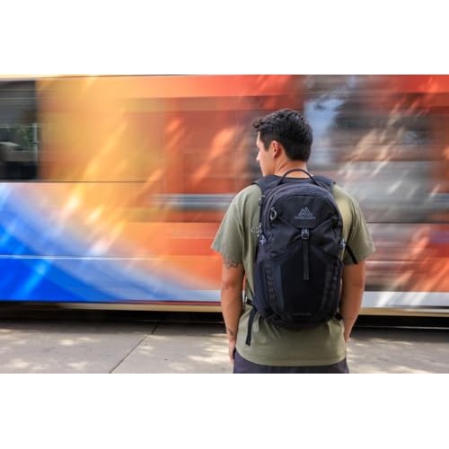 Gregory Nano 20 Plus Size 20L Day Hiking, Commuter and Active Travel Backpack, Optic Black-4