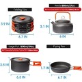Gutsdoor 10-Piece Camping Cookware Set, Orange
