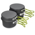 Gutsdoor 11-Piece Non-Stick Camping Cookware Set, Green