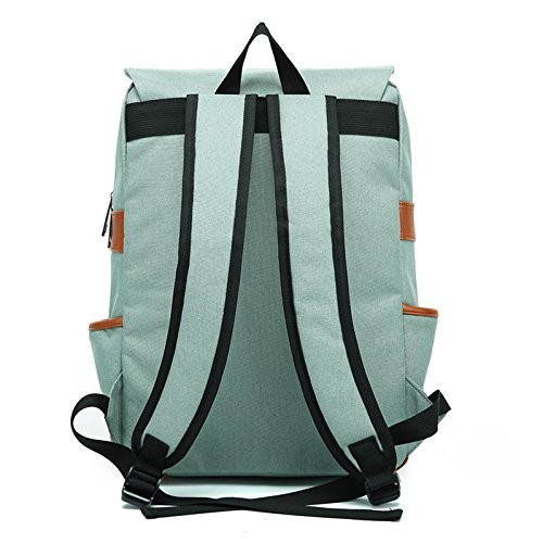 HASAGEI Vintage Backpack Rucksack Daypack, Green, One Size-2