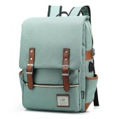 HASAGEI Vintage Unisex Backpack Rucksack, Green-1, One Size