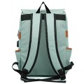HASAGEI Vintage Unisex Backpack Rucksack, Green-1, One Size