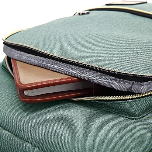HASAGEI Vintage Unisex Backpack Rucksack, Green-1, One Size-5