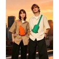 HAUMAUH Small Orange Crossbody Bag, Sling Pouch for Travel, Gym, Commuting, Festivals and Dog Walks