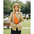 HAUMAUH Small Orange Crossbody Bag, Sling Pouch for Travel, Gym, Commuting, Festivals and Dog Walks