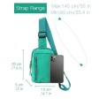 HAUMAUH Small Green Crossbody Bag, Sling Pouch for Daily Use