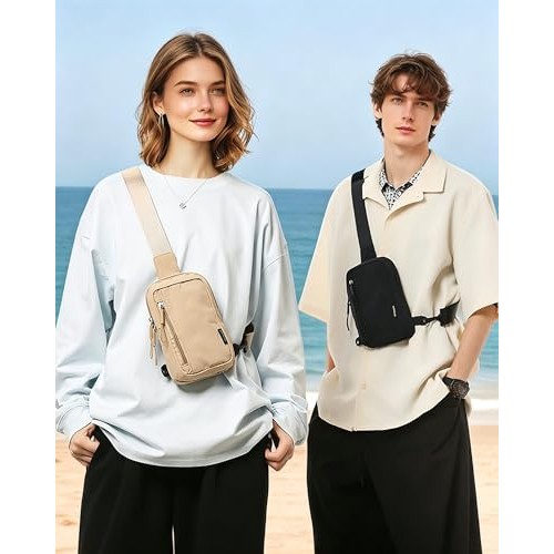 HAUMAUH Small Brown Crossbody Bag, Sling Pouch for Daily Use-3