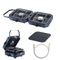 HAZELAND 2 Burner Foldable Gas Camping Stove, 4.6 kW, Piezo Ignition