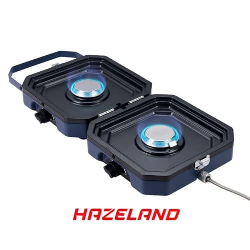 HAZELAND 2 Burner Foldable Gas Camping Stove, 4.6 kW, Piezo Ignition-8