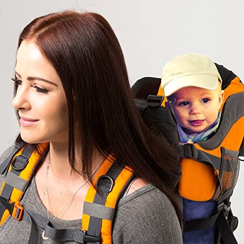Luvdbaby Hiking Baby Carrier Backpack with Diaper Change Pad, Insulated Pocket, Rain and Sun Hood-4
