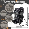 Luvdbaby Hiking Baby Carrier Backpack, Black/Grey, with Diaper Change Pad, Insulated Pocket and Rain and Sun Hood