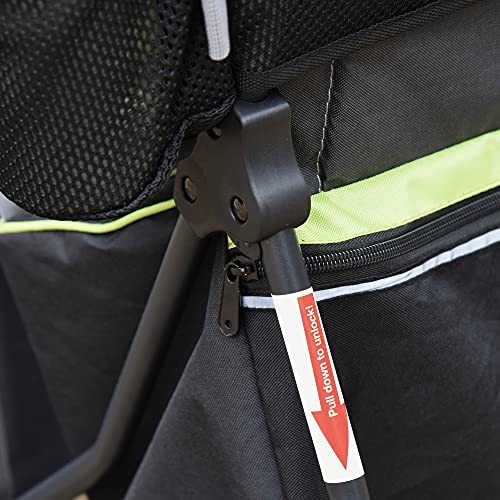 HOMCOM Baby Hiking Backpack Carrier with Hip Seat, Rain Cover, Black-8