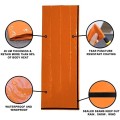 HONYAO Emergency Bivvy Bag Survival Sleeping Bag, Orange, 2 Pack