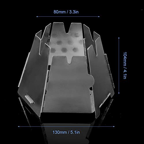 HUIOP Mini Foldable Stainless Steel Hexagon Wood Stove-1