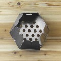 HUIOP Mini Foldable Stainless Steel Hexagon Wood Stove