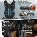 WOLT Hydration Backpack 18L with 2L Water Bladder, Black