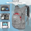 WOLT 18L Hydration Backpack with 2L Water Bladder, Light Gray