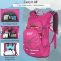 WOLT Hydration Backpack 18L with 2L Water Bladder, Pink