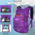 WOLT Hydration Backpack 18L with 2L Water Bladder, Purple
