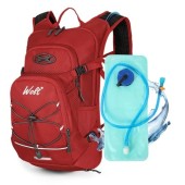 WOLT 18L Hydration Backpack with 2L Water Bladder, Red